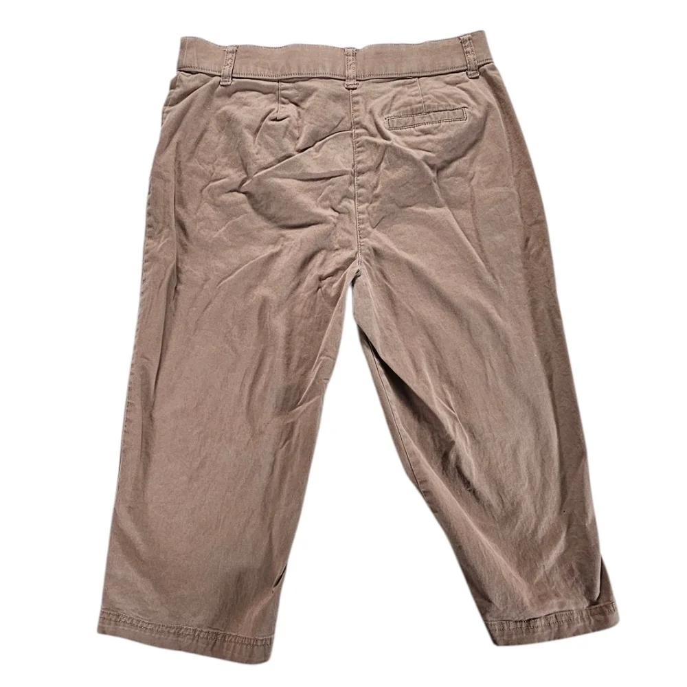 Karen Scott Tan Capri Pants Size 6P - Picture 2 of 5